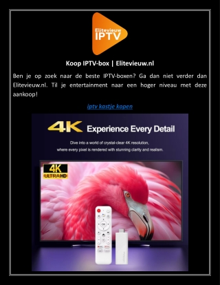 Koop IPTV-box Elitevieuw.nl