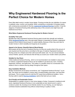 Why Engineered Hardwood is the Secret Weapon for High-Humidity Spaces