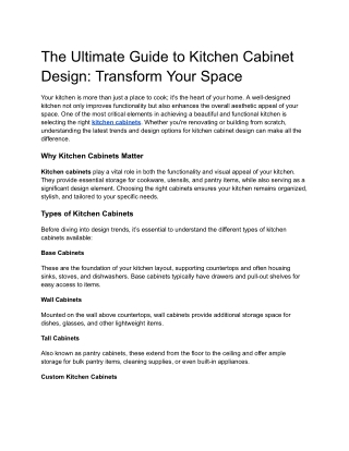 5 Kitchen Cabinet Mistakes You’ll Regret (and How to Dodge Them)