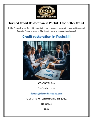 Trusted Credit Restoration in Peekskill for Better Credit