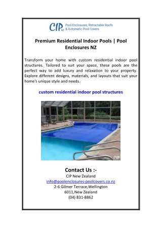 Premium Residential Indoor Pools  Pool Enclosures NZ