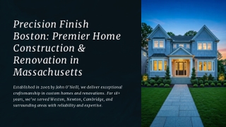 Premier Home Construction & Renovation in Massachusetts