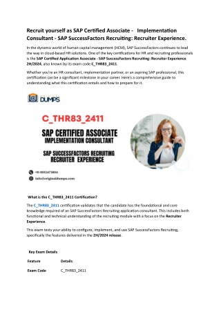 C_THR83_2411 SAP Certificate