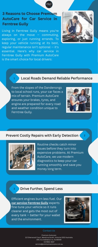 3 Reasons to Choose Premium AutoCare for Car Service in Ferntree Gully