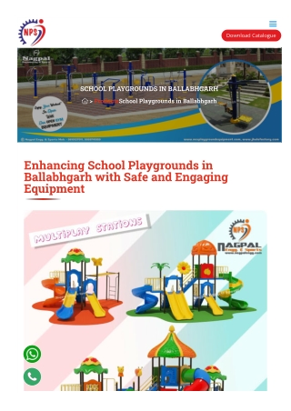Outdoor Playground Equipment in Ballabhgarh – Affordable & Customizable Options