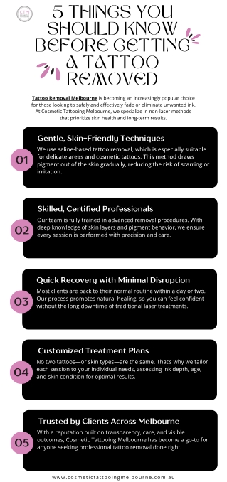 5 Things You Should Know Before Getting a Tattoo Removed