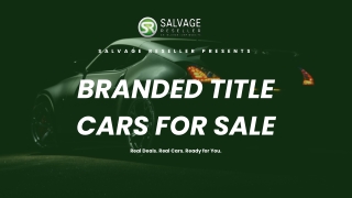 Branded Title Cars for Sale