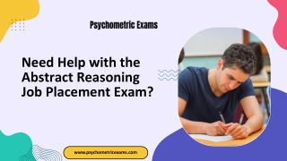 Need Help with the Abstract Reasoning Job Placement Exam?
