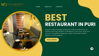 Best Restaurant in Puri – Wildberrys Hotels & Resorts