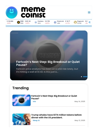 Top Memecoin & Crypto News in 2025