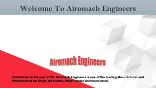 Refrigerated Air Dryer Manufacturer in Delhi