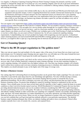 Household And Industrial Carpeting Cleaning Irvine Ca