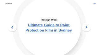 Ultimate Guide to Paint Protection Film in Sydney