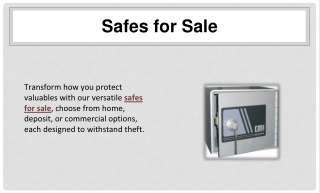 Firearm Safes for Sale