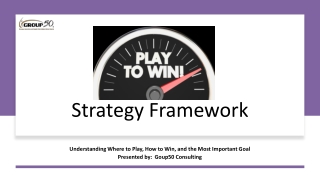 Unlock Success with a Proven Strategy Framework