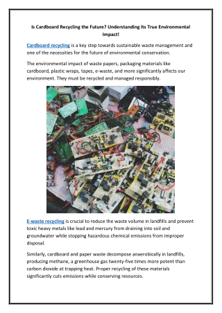 Is Cardboard Recycling the Future Understanding Its True Environmental Impact!.docx