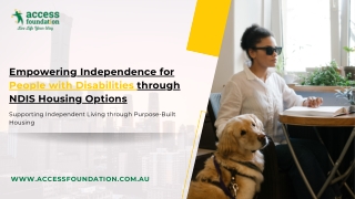 Empowering Independence for People with Disabilities through NDIS Housing Option