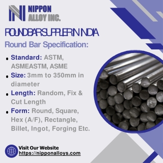 Round Bar | Alloy Round Bar | Inconel Round Bar | Monel Round Bar