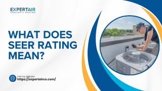 What does SEER rating mean?