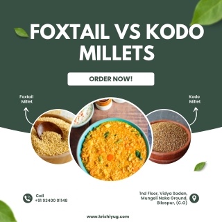 Foxtail vs Kodo Millets