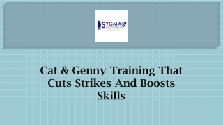 CAT & GENNY TRAINING THAT CUTS STRIKES AND BOOSTS SKILLS