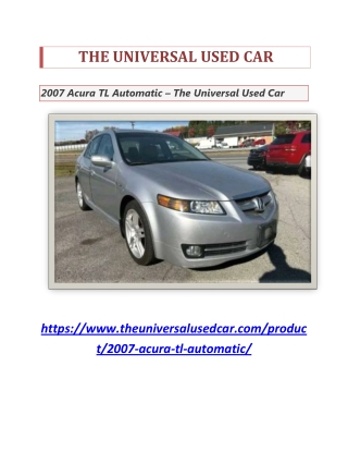 2007 Acura TL Automatic