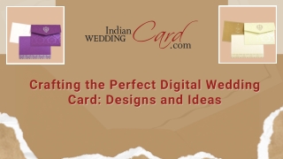 Crafting the Perfect Digital Wedding Card Designs and Ideas