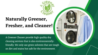 Best Dry Cleaner in Nocatee – A Greener Cleaner