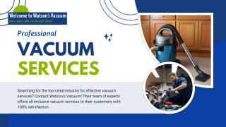Professional Vacuum Services in Ohio| Comprehensive Vacuum Services