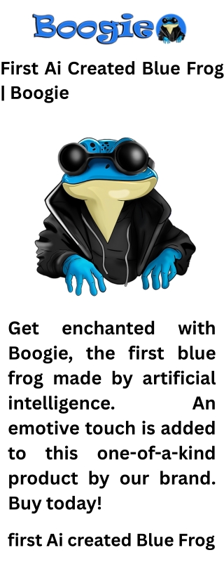 First Ai Created Blue Frog  Boogie