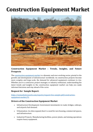 Construction Equipment Market pdf