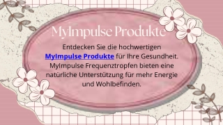 MyImpulse Produkte