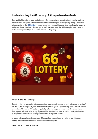 Understanding the 66 Lottery_ A Comprehensive Guide