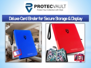 Deluxe Card Binder for Secure Storage & Display