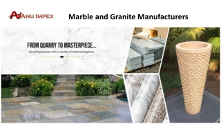 marble and granite manufacturers