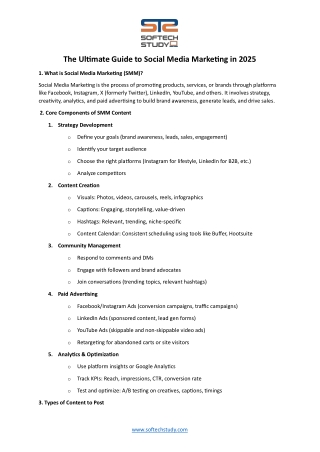 The Ultimate Guide to Social Media Marketing in 2025