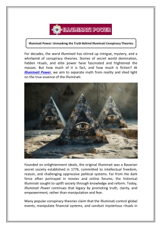 The Illuminati Conspiracy: We Debunk The Myths!