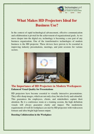 What Makes HD Projectors Ideal for Business Use?