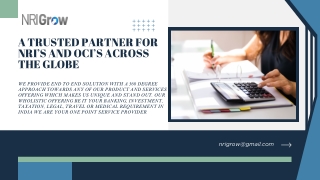 NRI taxation and legal services