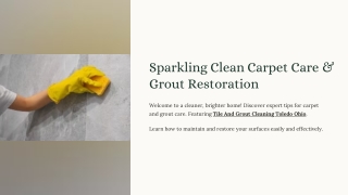How to Clean and Restore Grout