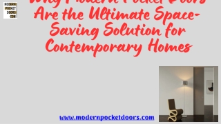 Why Modern Pocket Doors Are the Ultimate Space-Saving Solution for Contemporary Homes