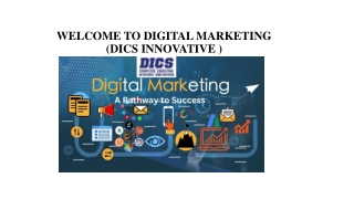 WELCOME TO DIGITAL MARKETING