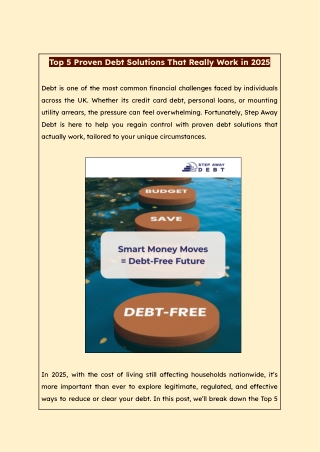 Top 5 Best Debt Solutions That Work in 2025 | Step Away Debt