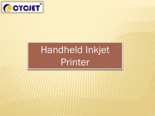 Handheld Inkjet Printer