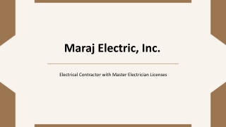 Maraj Electric, Inc. - Next-Level Electrical Solutions for Every Project