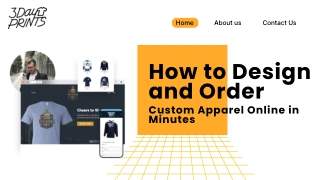 Create & Order Custom Apparel Online in Minutes
