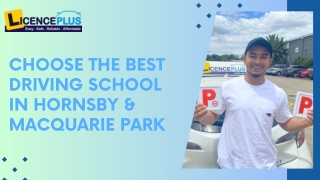 Choose The Best Driving School In Hornsby & Macquarie Park