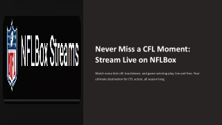 Live CFL Stream
