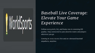 Baseball Live Coverage