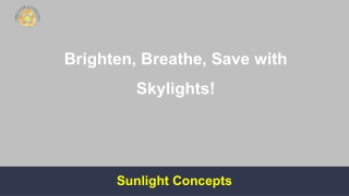 Brighten, Breathe, Save with Skylights